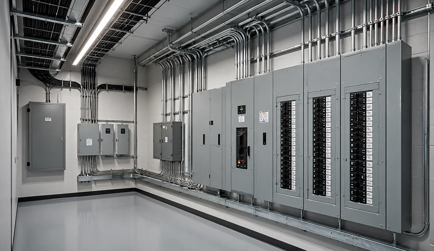 Electrical service panels installed by our team